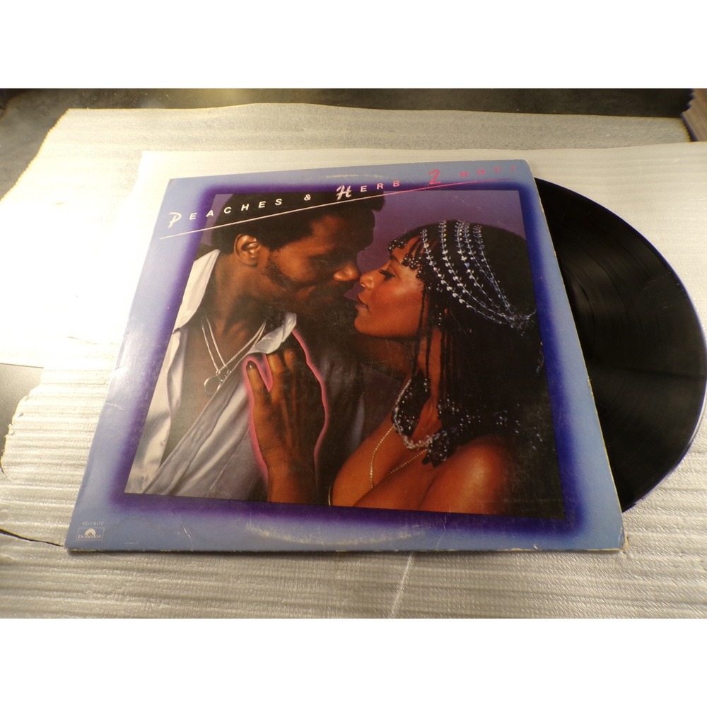 Peaches & Herb 2 Hot! Vinyl LP Record 1978 Polydor PD-1-6172 Reunited Disco Soul